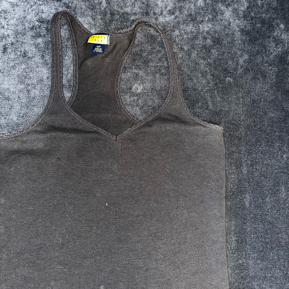 grey tank top/crop top